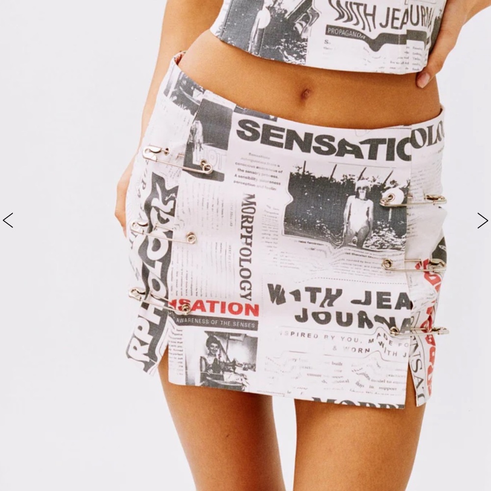 With Jéan Safety Mini Skirt - Picture 2 of 10